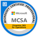 MCSA: Dynamics 365 for Operations