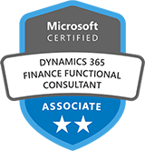 Microsoft Certified: Dynamics 365 Finance Functional Consultant Associate