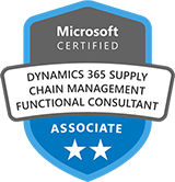 Microsoft Certified: Dynamics 365 Supply Chain Management Manufacturing Functional Consultant Associate